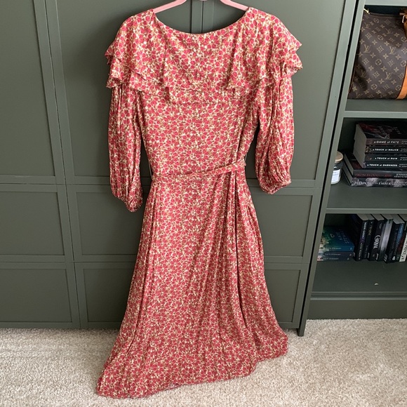 Free People Float on a Sunbeam MIDI Dress M - Picture 4 of 11